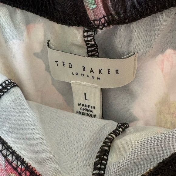Ted Baker London Pressed Flower Pajama Set Size Large - Picture 9 of 9